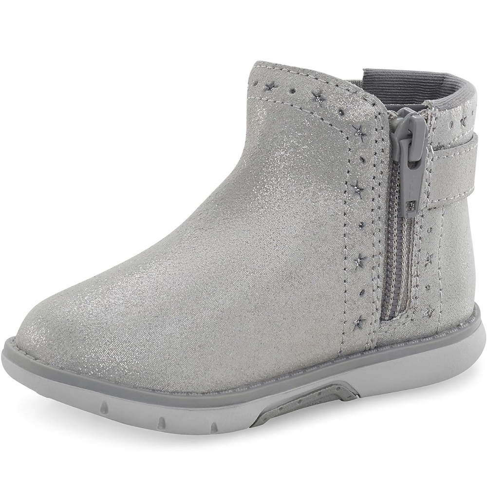 Stride Rite Sparkly Silver Kids Boots